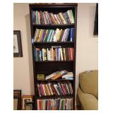 2 Dark Wood 6 Shelf Book Shelves