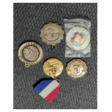 5 vintage metal awards lots.