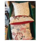 Christmas pillows tote lot.