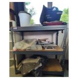 3 Shelf Shelving Unit with Contents