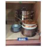 Kitchen cabinet shelf lot.