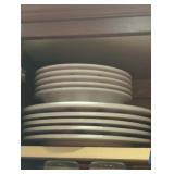 Dishes shelf lot.
