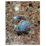 Silver Ring with Gemstone