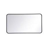 Timeless Home 22x40 Metal Black Mirror