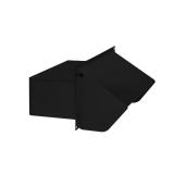 3-1/4 in. x 10 in. Steel Wall Cap in Black