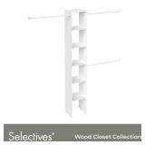Selectives 12 in. W Tower Wall Mount 6-Shelf