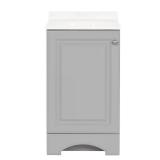19 in. Single Sink Vanity with Marble Top has som