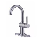 Dorind Brushed Nickel Deck Mount Faucet