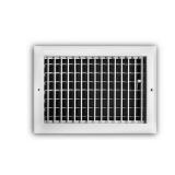 12x8 in. 1-Way Steel Register, White