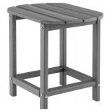 Giantex Outdoor Side Table 18" (Gray)