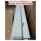4 white cordless faux wood blinds 30.5x36