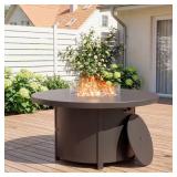 Zerpod Outdoor 48in Round Fire Pit 40k BTU
