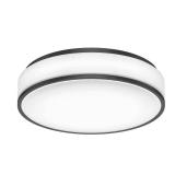 Giada 13 in. Black LED Flush Mount Light