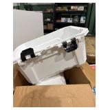5 gal. Pro Duty Waterproof White Tote (4-Pack)