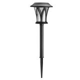 Naples Black Solar Integrated LED Path Light