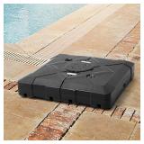 HDPE Patio Umbrella Base 220 lb Black
