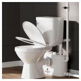 Ultra 750W Upflush Toilet, 2-Piece, White