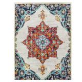Aurora 6 ft. x 9 ft. Multi Medallion Area Rug