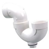 2 in. PVC DWV Hub x Hub Cleanout P-Trap