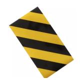2 in. x 24 in. Black/Yellow Reflective Tape