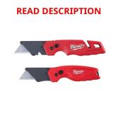Milwaukee FASTBACK Folding Knife (2-Piece)