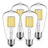 ST64 E26 Vintage LED Filament Bulb 4-Pack