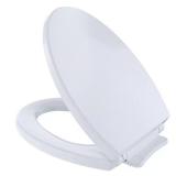 SoftClose Elongated Toilet Seat, Cotton White