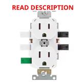 Leviton Lever Edge 15A 125V White Outlet ( 3 pk)