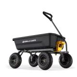 GORILLA Carts 4 cu ft Poly Garden Dump Cart