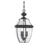 Lancaster 3-Light Traditional Black Pendant
