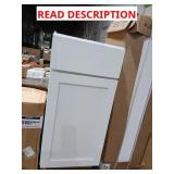 White Kitchen Cabinet with drawer 15"x34"x24"
