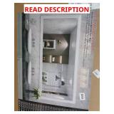 Bathroom Mirror for Wall 40x32 in (White)