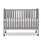 Folding Steel Grey Full Size Crib