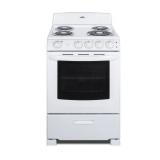 24 in. 2.9 cu. ft. Electric Range in White