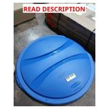 Blue plastic Rubbermaid garbage can lid 32gal