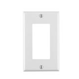 Case of Leviton White 1-Gang Thermoset Wall Plate