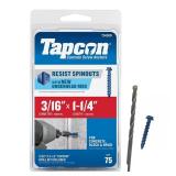 3/16 in. x 1-1/4 in. Hex-Washer Anchors (75)