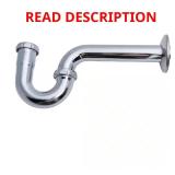 1-1/4 in. Brass P-Trap, 17-Gauge, Chrome
