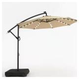 lohasco 10 ft Solar LED Patio Umbrella