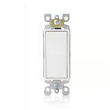 Leviton Decora 15A 3-Way Rocker Switch White