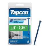 1/4 in. x 3-3/4 in. Concrete Anchors (25)