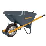 6 cu. ft. Wheelbarrow with Steel Handles