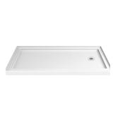 SlimLine 36x60 Shower Base, White, RHD