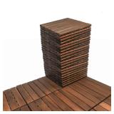 Outdoor Brown Interlocking Deck Tiles (30)