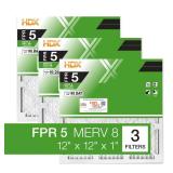 HDX 12x12x1 Pleated Furnace Filter (3-Pack)