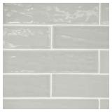 Marin 2.5x10 in. Glossy Pebble Gray Tile