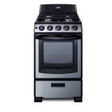 20 in. Gas Range, 2.3 cu.ft., SS