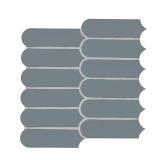 Cielo Azul Scallop 12x12 Porcelain Mosaic