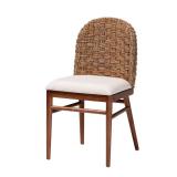 Denver Seagrass Dining Chair (Walnut)