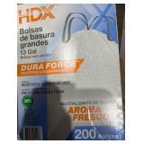 HDX 13 Gal Drawstring Trash Bags